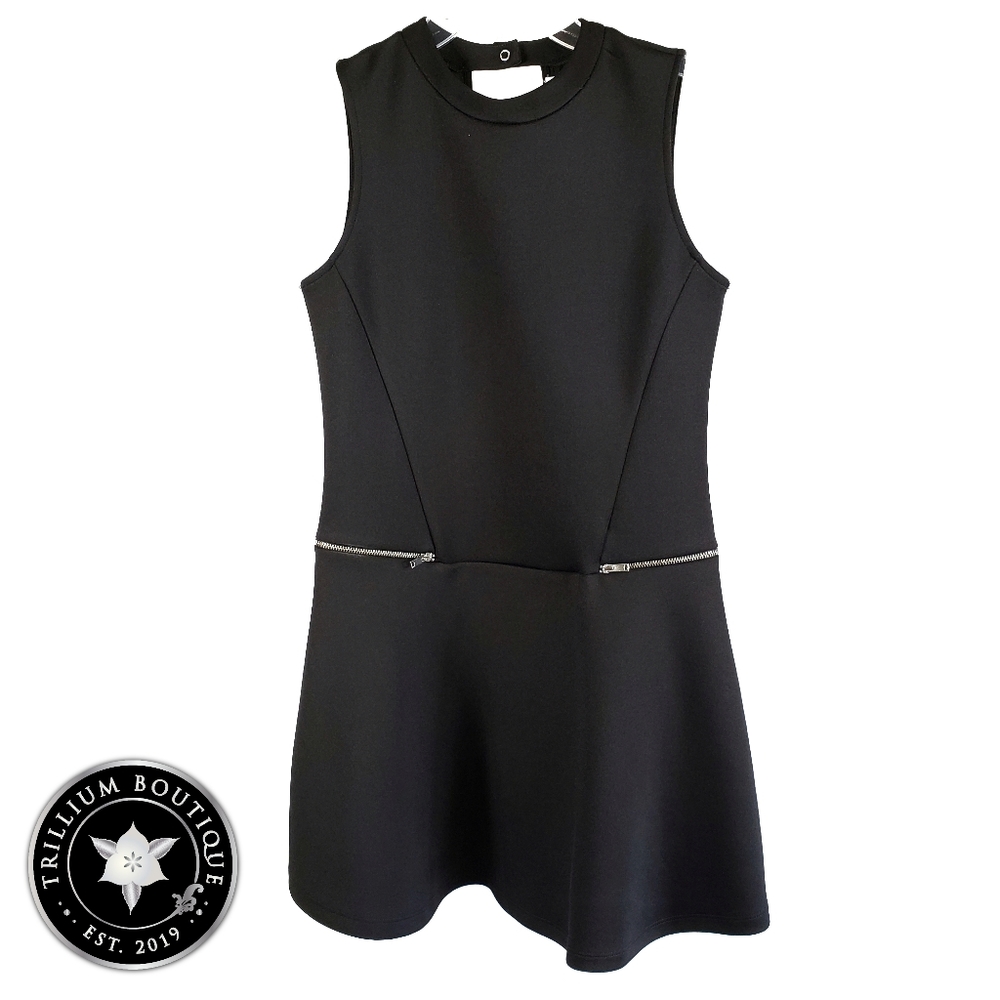 ZARA TRAFALUC Women's Zipper Mini Dress, Medium - Picture 2 of 4